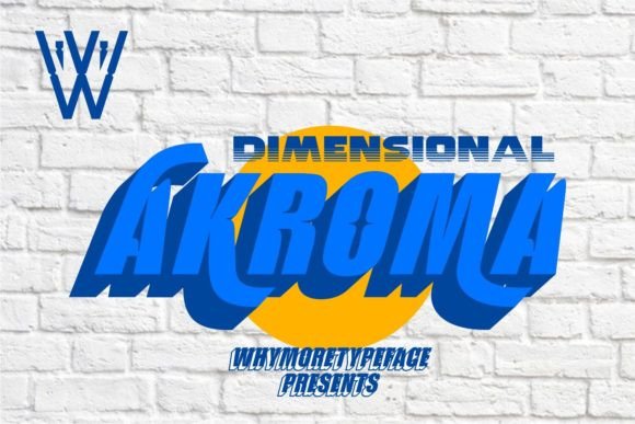 Akroma Font: Bold Display Type for Handmade Products