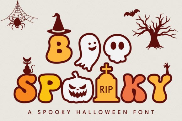 Boo Spooky Font: Editorial Design for Halloween Content
