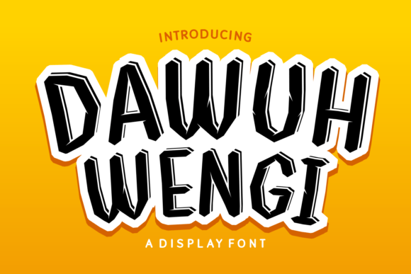 Dawuh Wengi Font: Quirky Display Type for Digital Campaigns