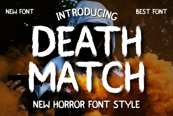 Death Match Font: Quirky Display Type for Crafters
