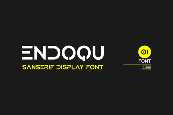 Endoqu Font Review: Clean Display Typography