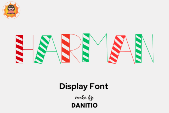 Harman Font: A Festive Display Typeface for Holiday Branding