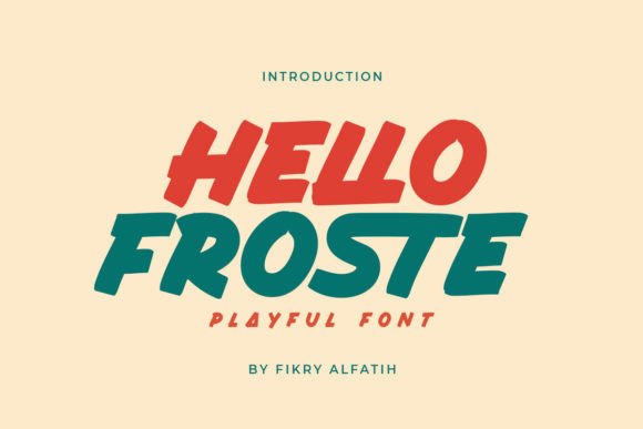 Hello Froste Font: Vibrant Display Typography for Editorial Design