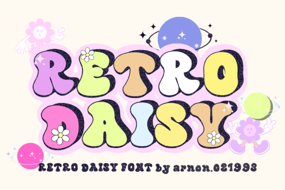 Retro Daisy Font: Adding Joy to Handmade Labels