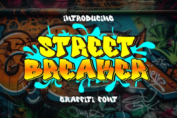Street Breaker Font: Edgy Type for Handmade Goods
