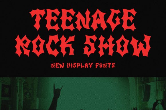 Teenage Rock Show Font: A Display Typeface for Bold Campaigns