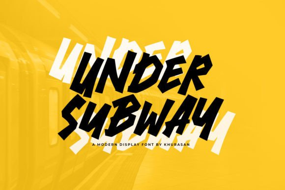 Under Subway Font: A Display Typeface for Bold Campaigns