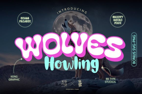 Wolves Howling Font: A Retro Display Typeface for Branding